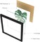 Framed Botanical Bathroom Wall Art Decor, 10x10 Inch 4 Pack Acrylic Sage Green Prints Set, for Spa & Farmhouse Decor for Bath, Restroom, Bedroom, Office Minimalist Decoration (Black)